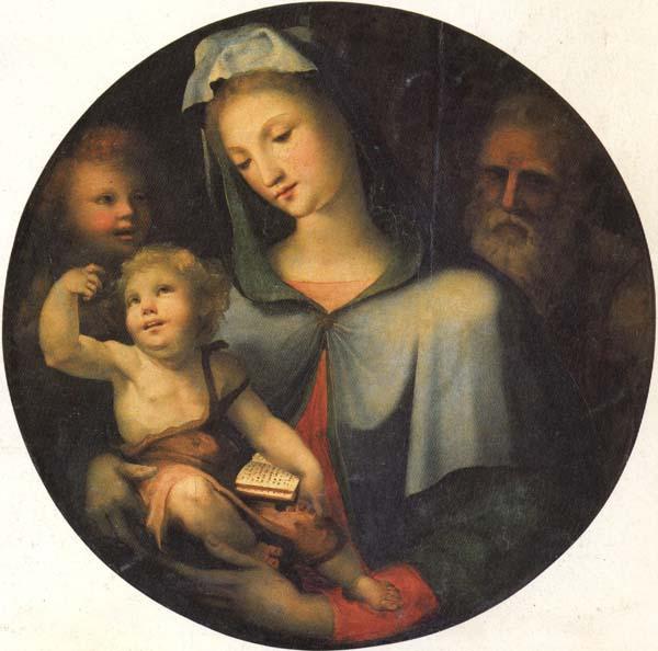 Domenico Beccafumi The Holy Family with the Young St.John oil painting picture